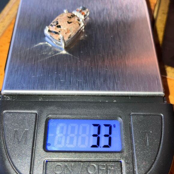 Natural Yooperlite Red Garnet Necklace - Picture 6 of 8